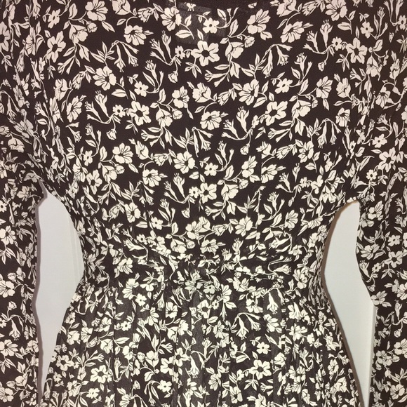 🍂🍁 Fall Free People Inspired VTG 90s Ci Siamo Floral Maxi Dress Sz OSFM - Picture 7 of 8